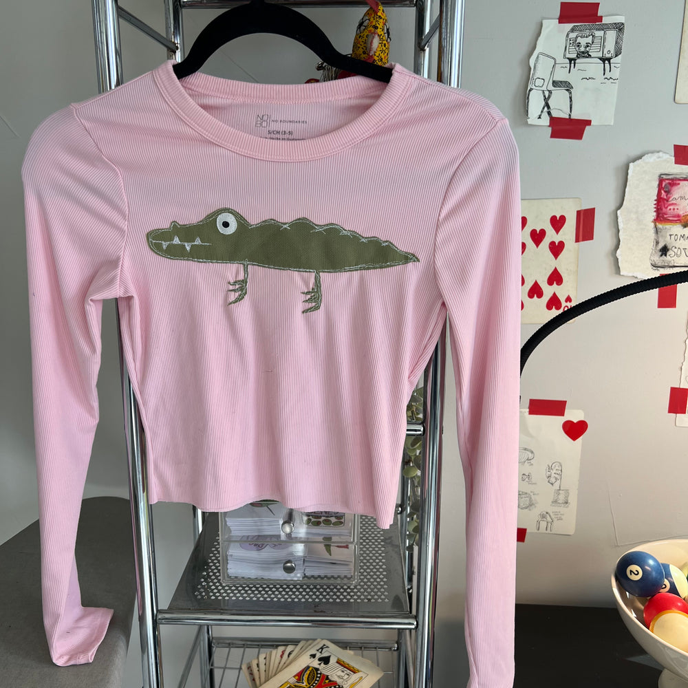 Pink gator long sleeve(XS)