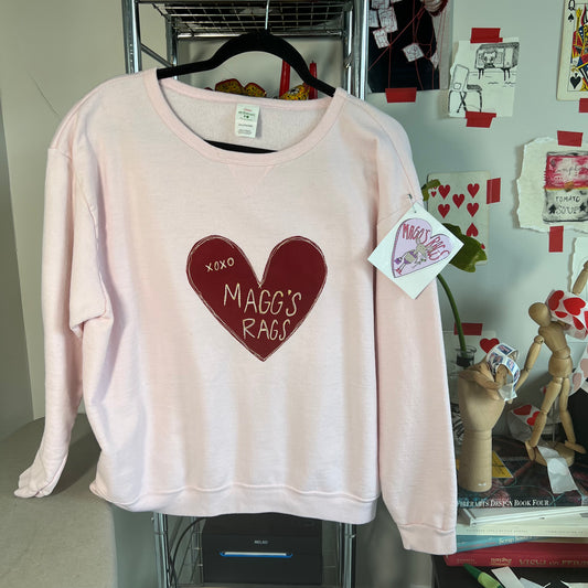 XOXO Magg’s rags Embroidered crew(XL)