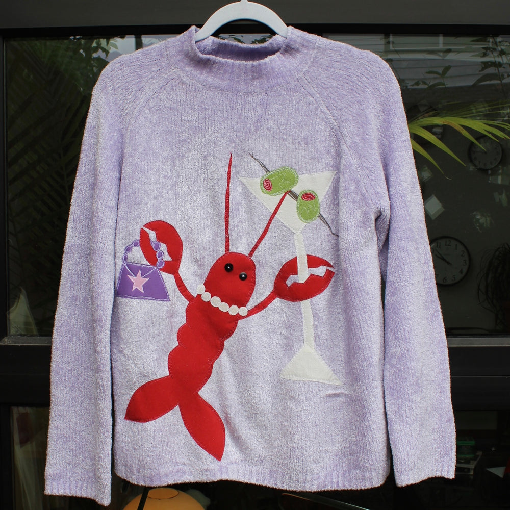 
                      
                        Sassy Lobster-tini sweater(medium)
                      
                    