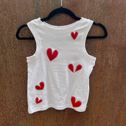 Appliqué hearts top(small)