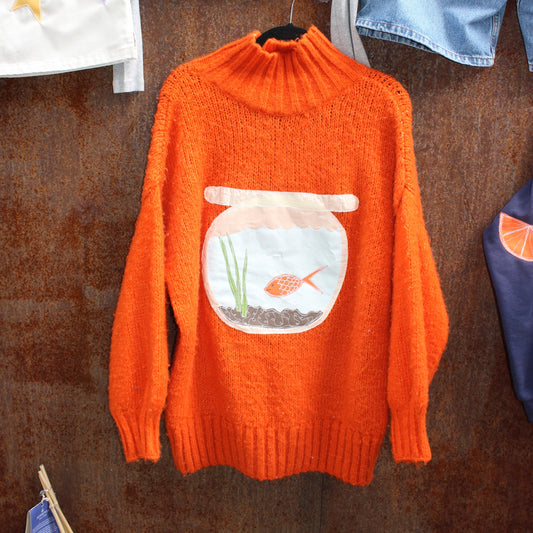 Fish tank knit mockneck(XXL)