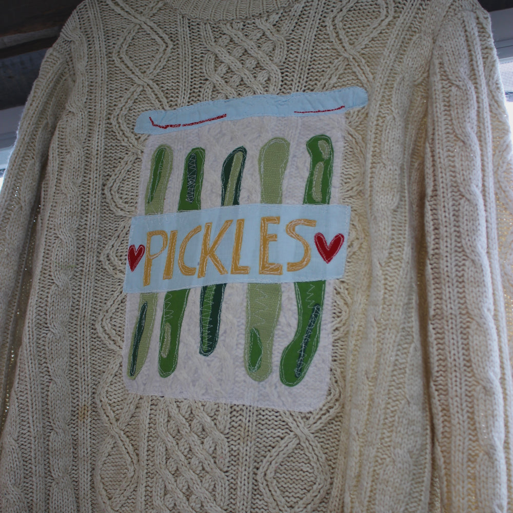 Pickle jar knit sweater(Large)