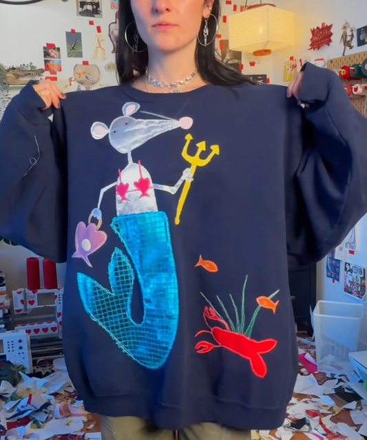 Mermaid rat under the sea crew(4XL)