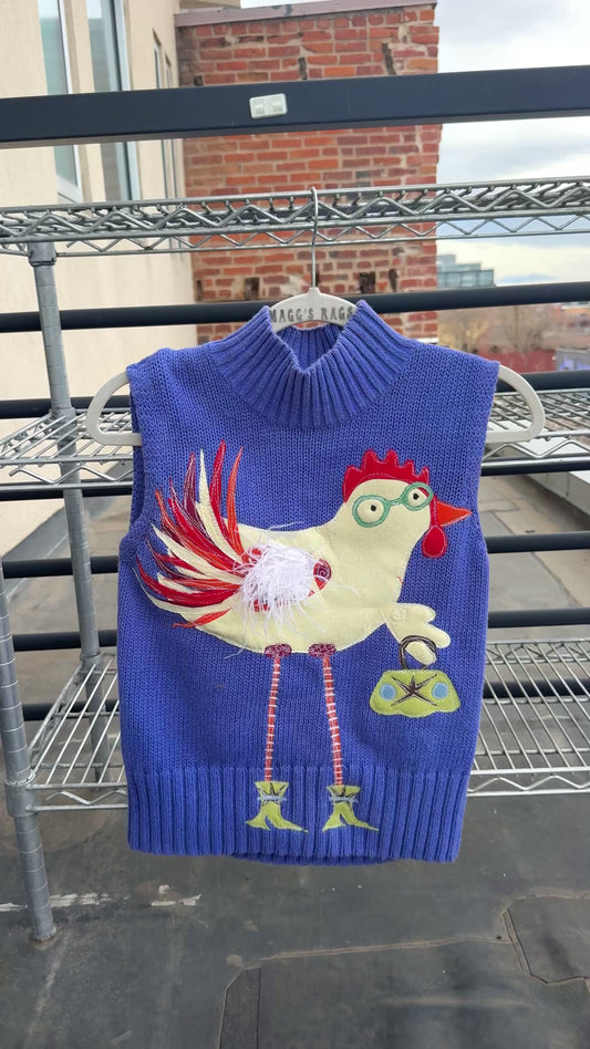 Sassy feather chicken mockneck(small)
