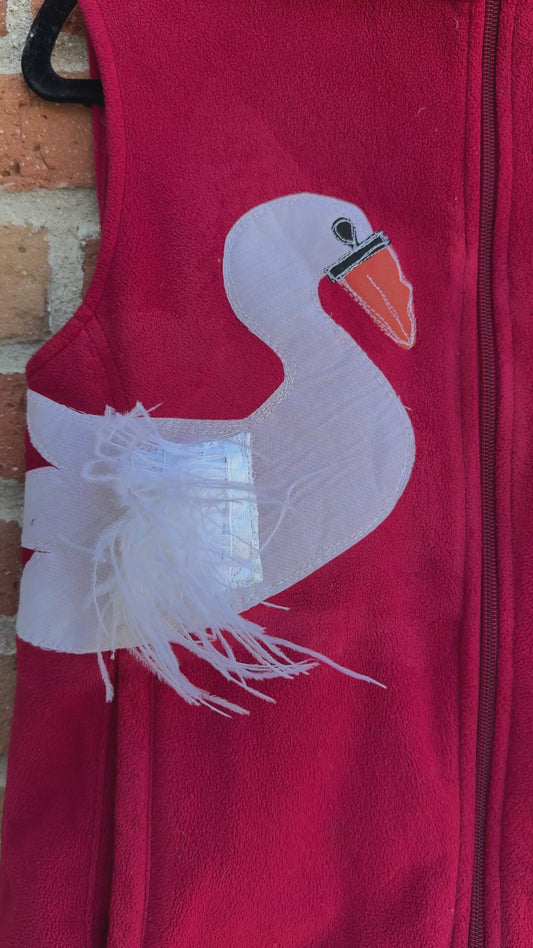 Swan n’ feathers vest(medium)