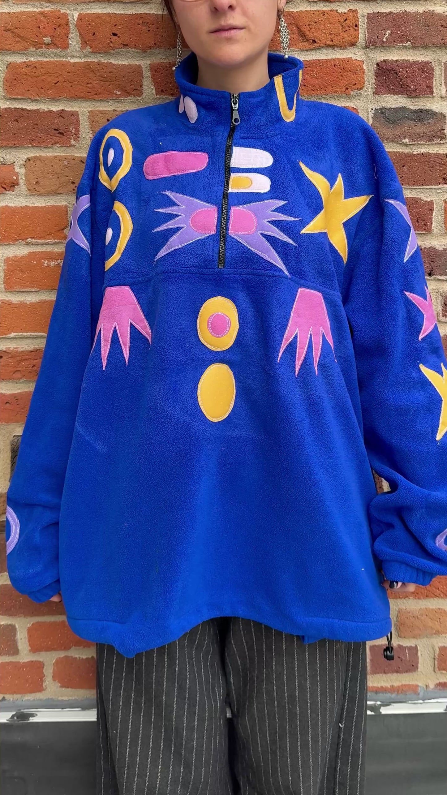 Abstract winter fleece(2XL)