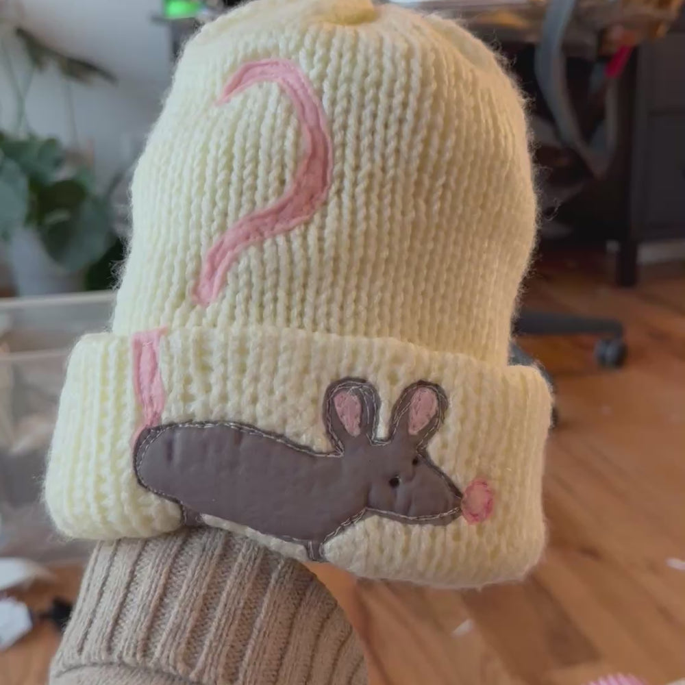 
                      
                        Load and play video in Gallery viewer, Wrap around rat beanie
                      
                    