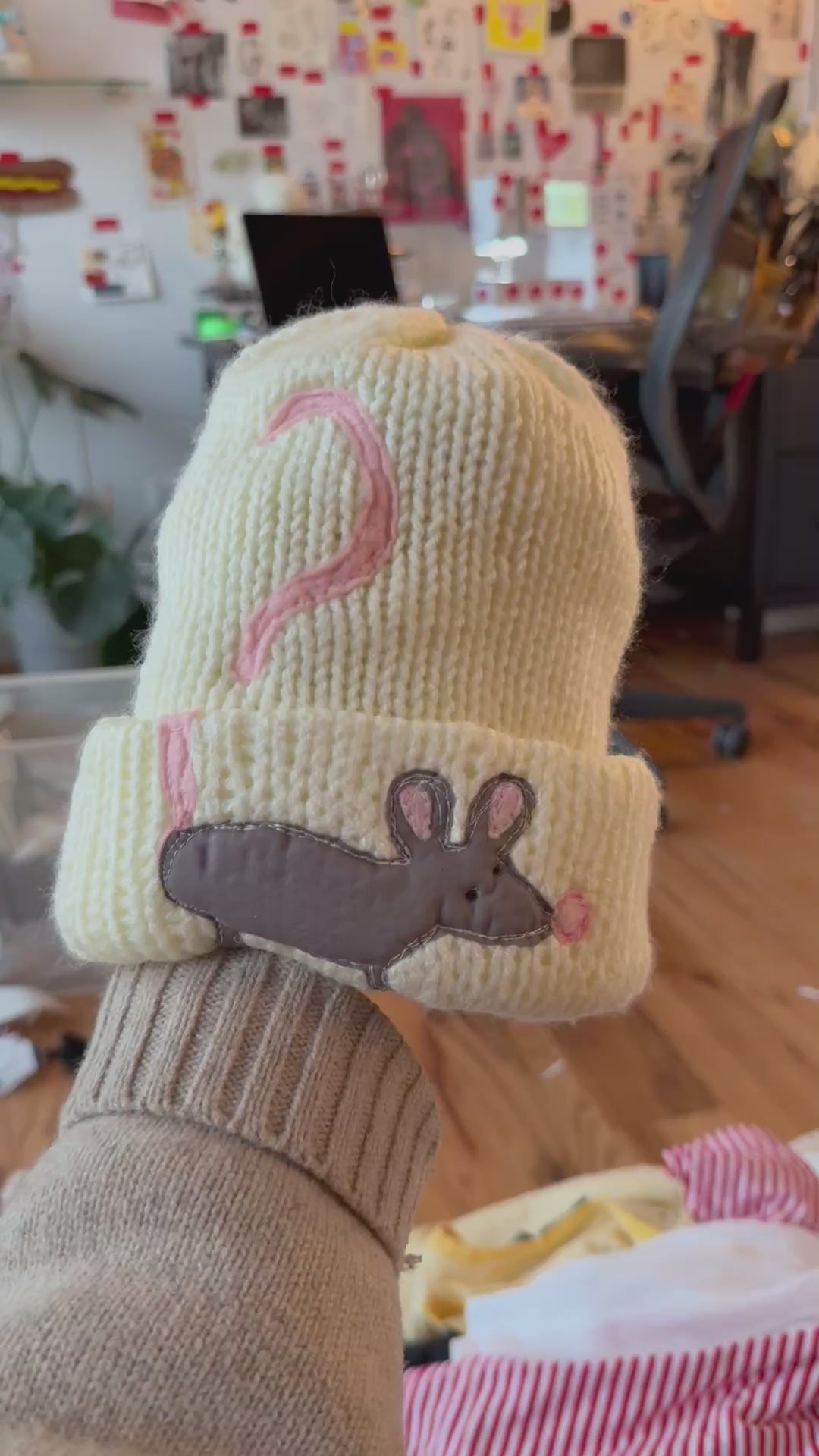 Wrap around rat beanie