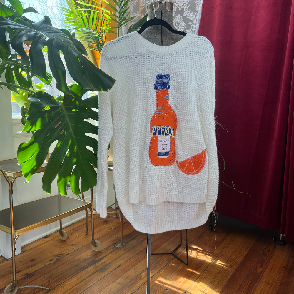 Aperol & orange slice sweater