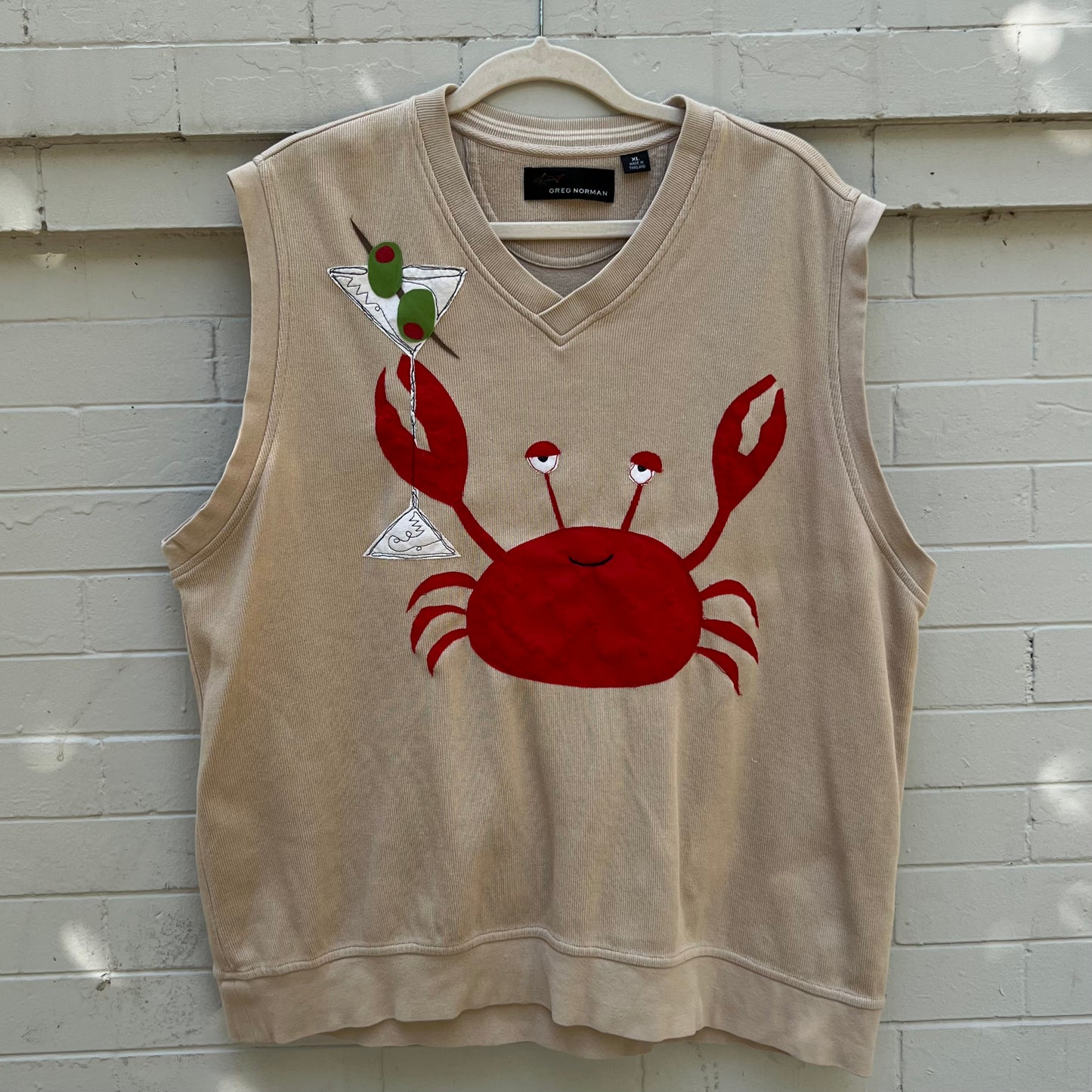 Crab sweater vest