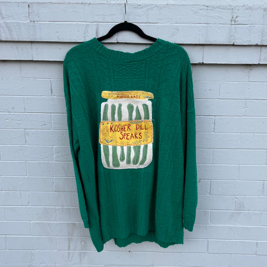 Kosher Dill pickle sweater - Magg's Rags 