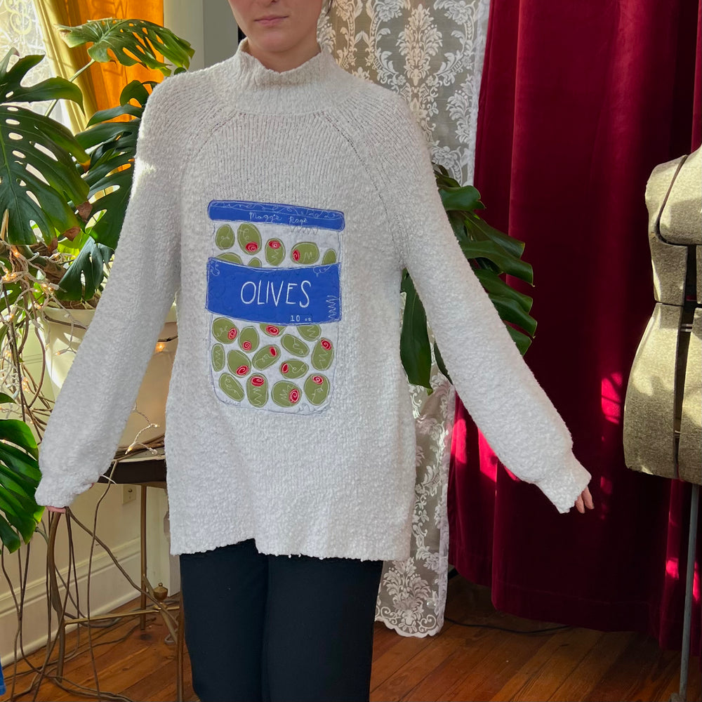 
                      
                        Olive jar sweater
                      
                    