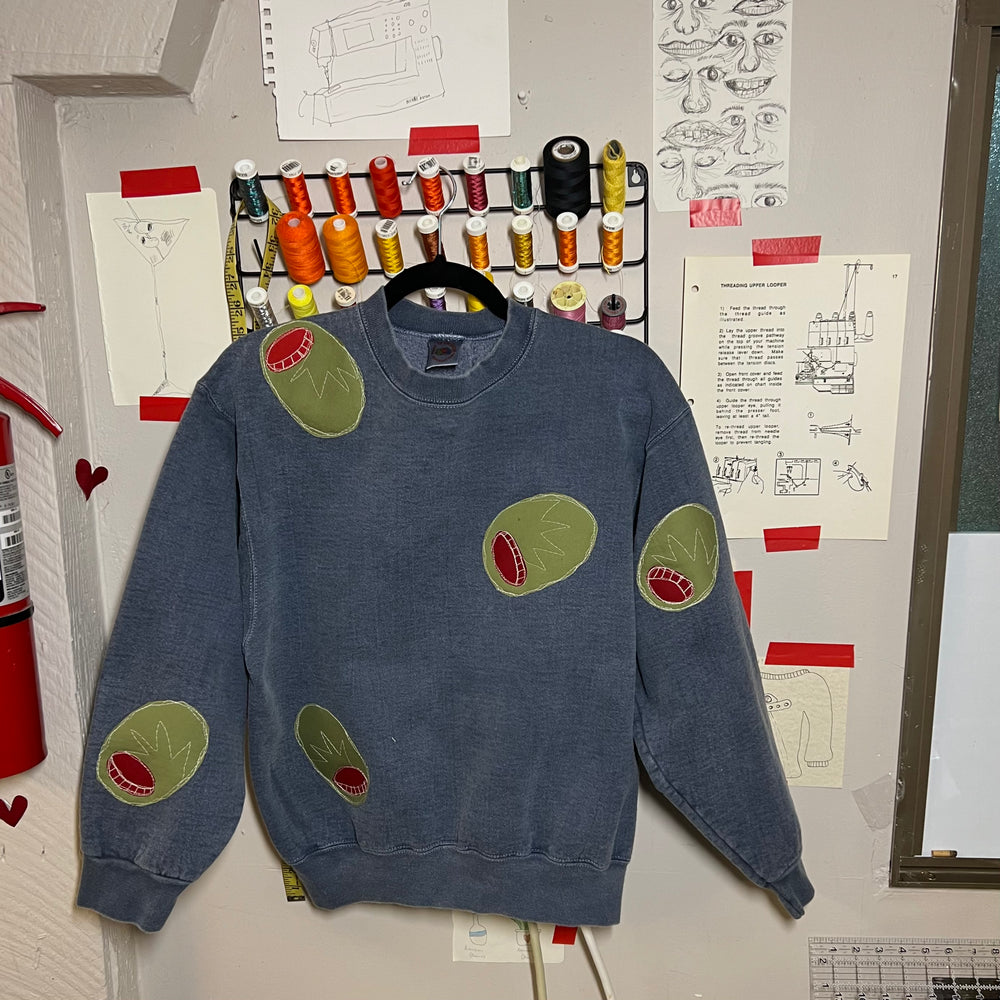 All over olive crew