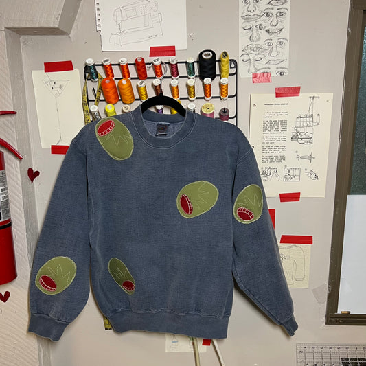 All over olive crew