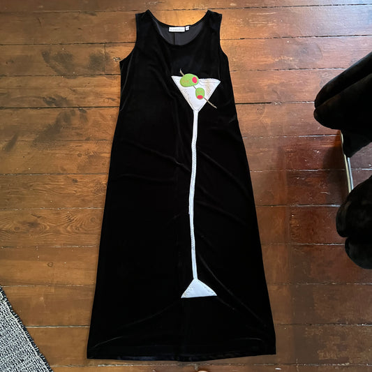 Velvet Martini Dress - Magg's Rags 