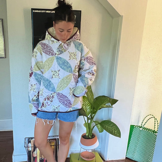 Quilted hoodie - Magg's Rags 