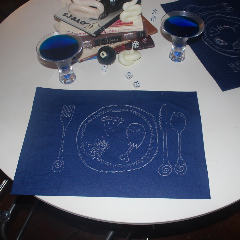 
                      
                        Hand embroidered placemat(set of 2)
                      
                    