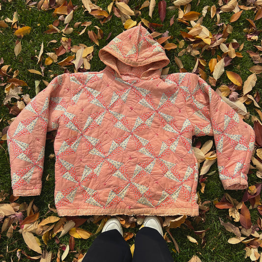 1980s quilted hoodie - Magg's Rags 