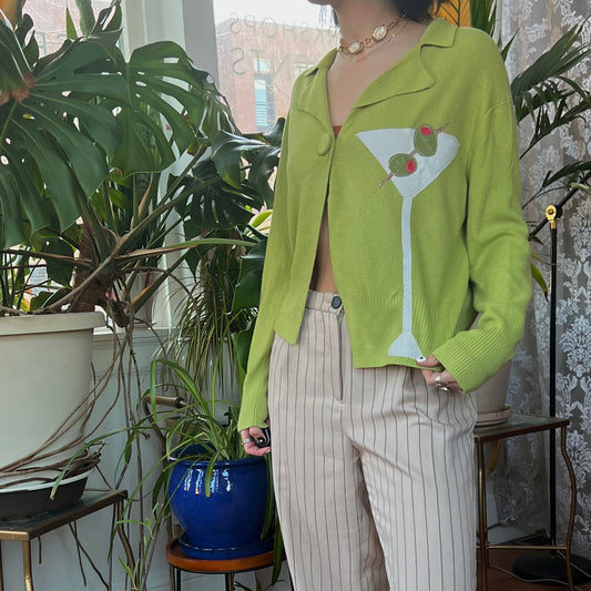 Split front martini sweater - Magg's Rags 