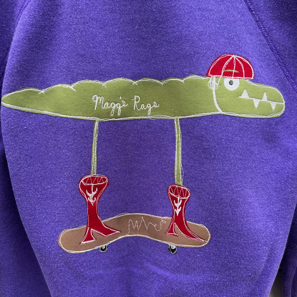 Purple skater gator crew