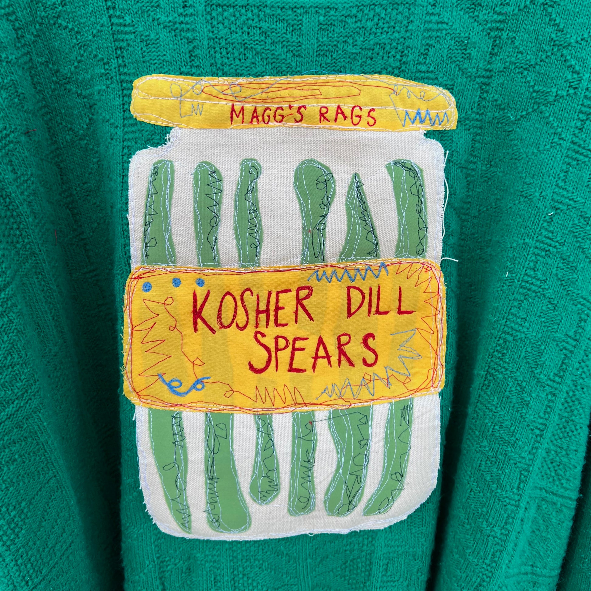 Kosher Dill pickle sweater - Magg's Rags 