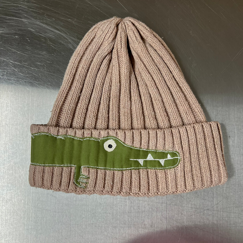 Tan gator beanie