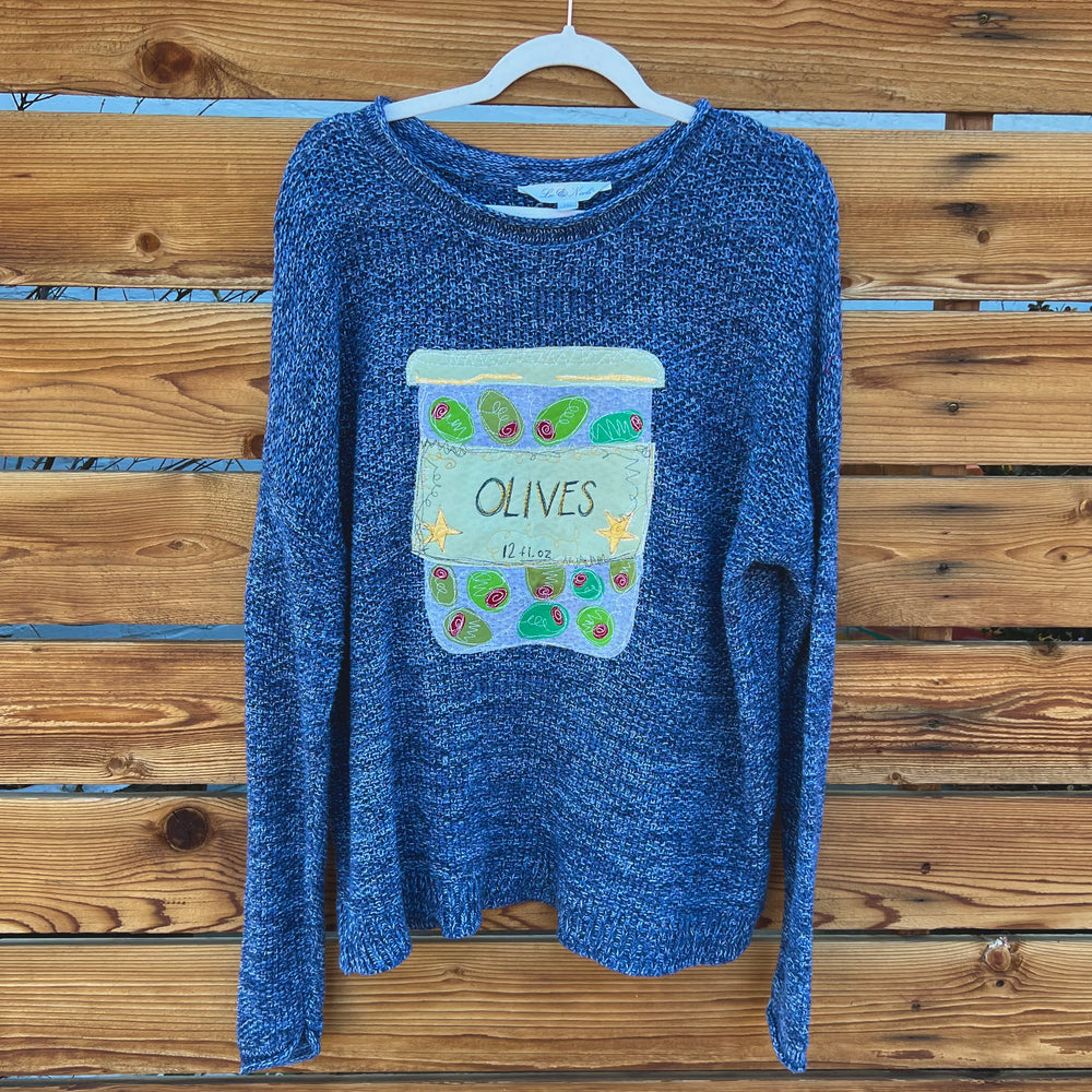 
                      
                        Olive jar sweater
                      
                    