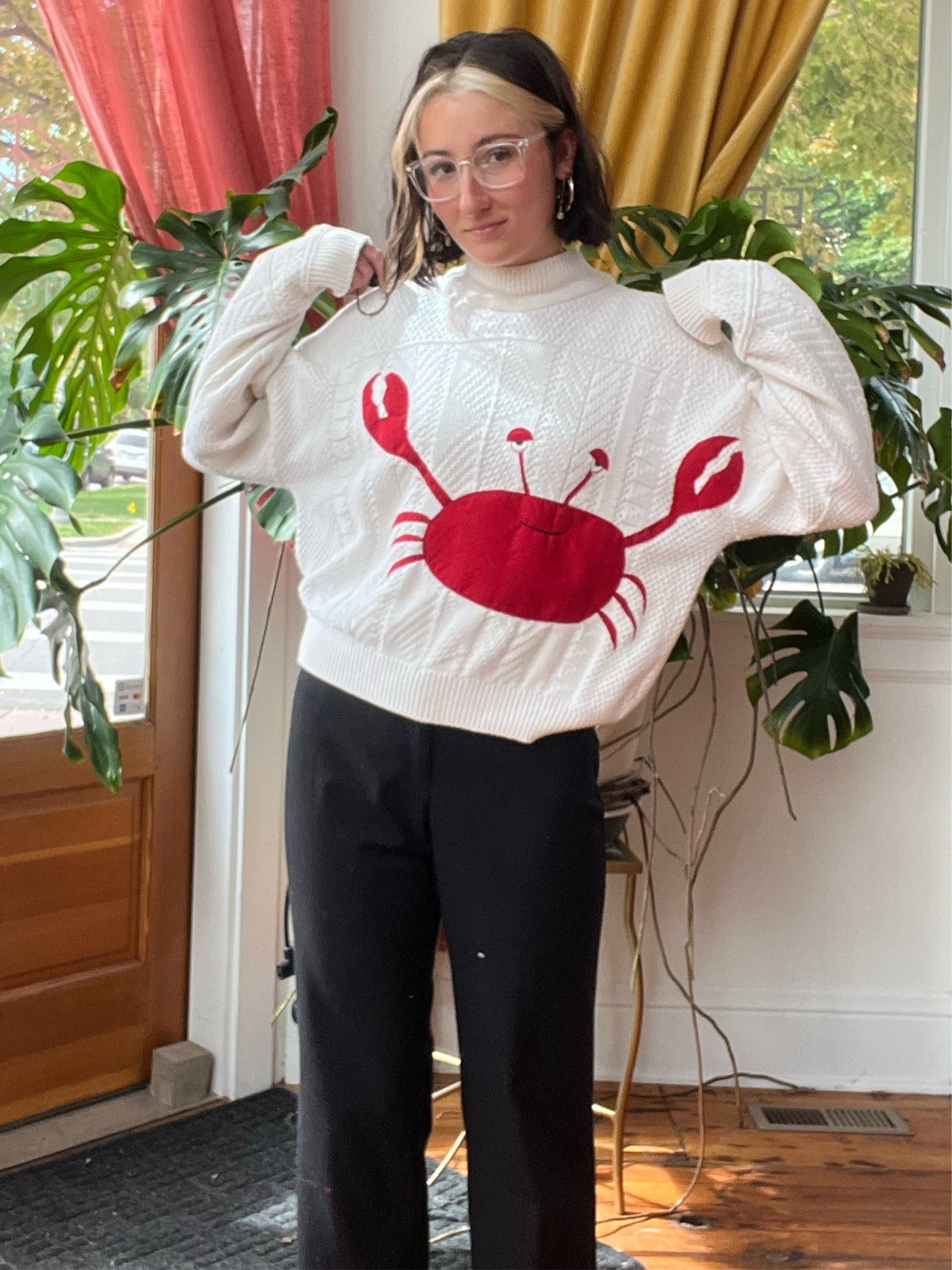 MR KRABS mock neck sweater - Magg's Rags 