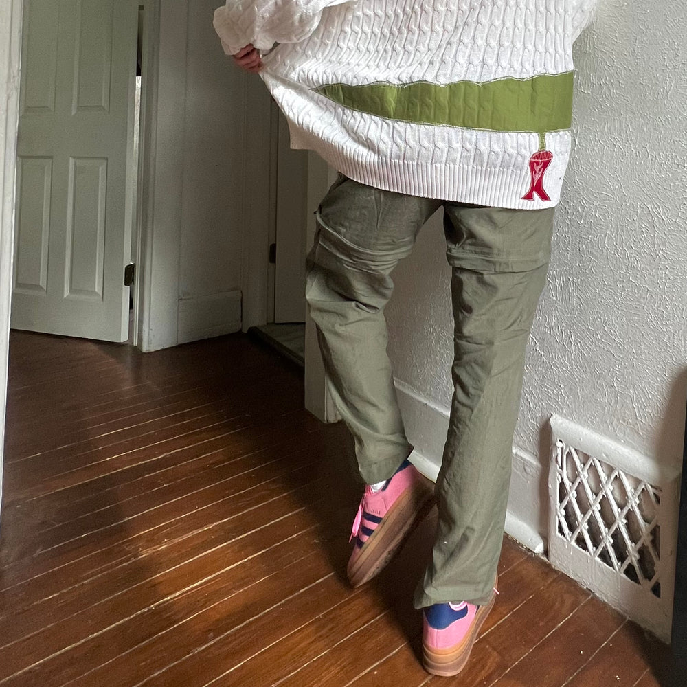 
                      
                        Wrap around gator sweater
                      
                    