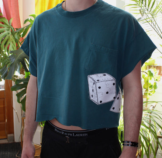90s Double dice waistline tee