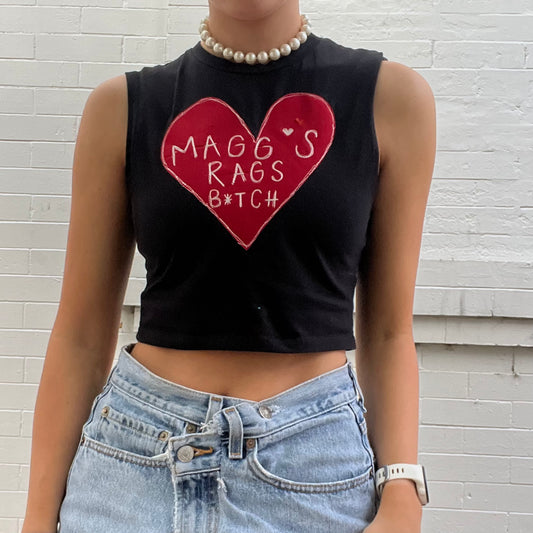 Magg’s Rags hand stitched graphic tank - Magg's Rags 