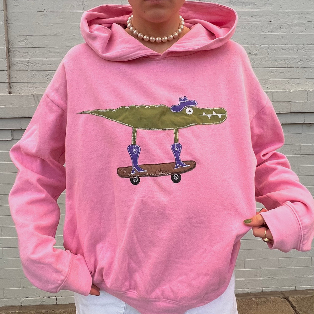 Cowboy skater gator hoodie