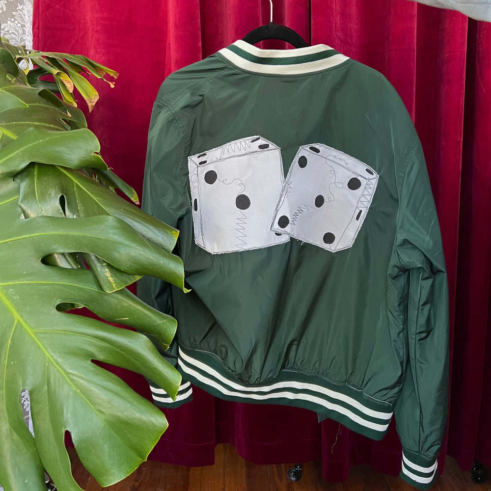 
                      
                        Double dice varsity jacket
                      
                    