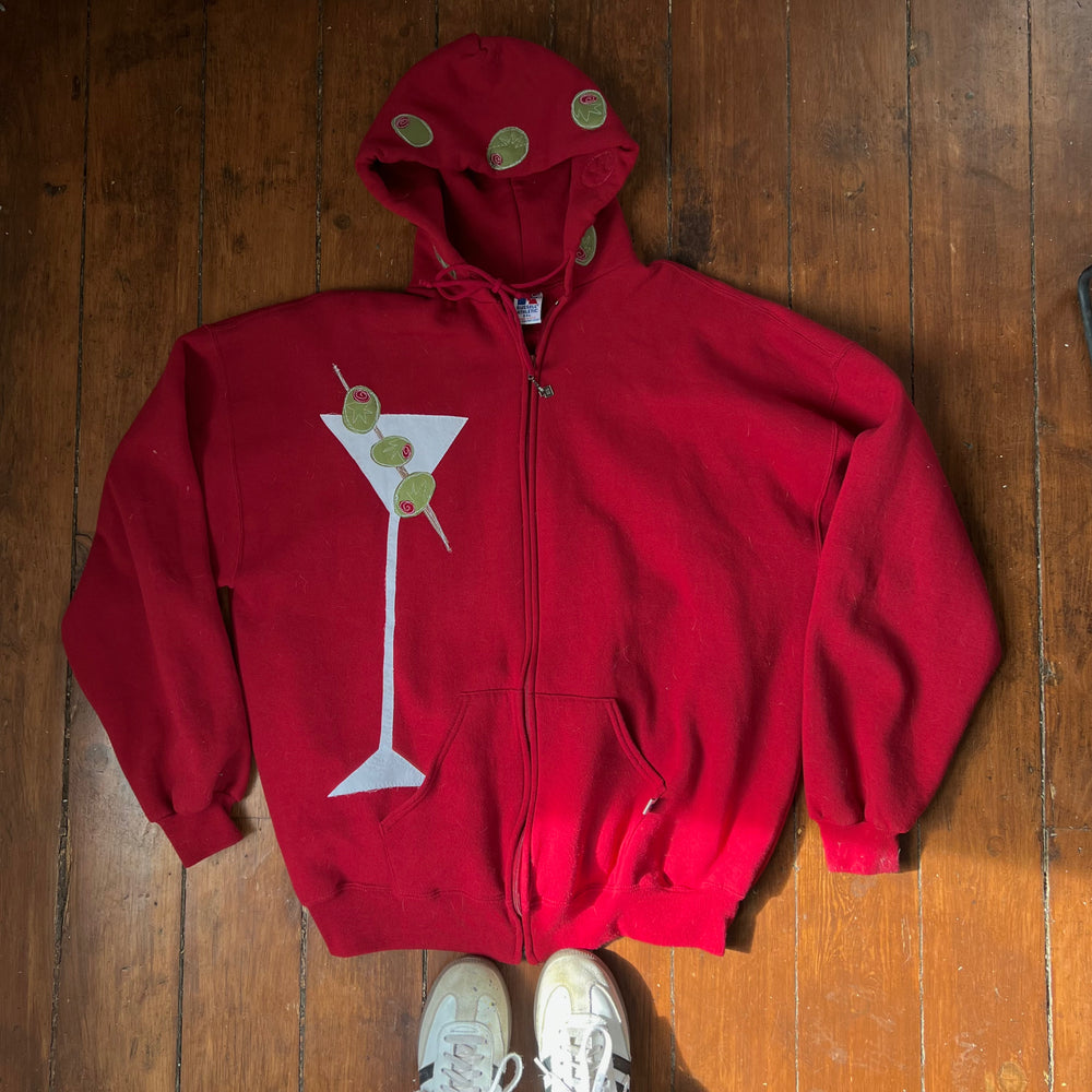 
                      
                        Martini zip up ft. Olive hood
                      
                    