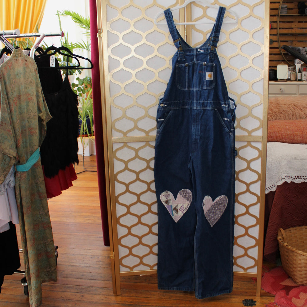 Quilted CarHEART overalls