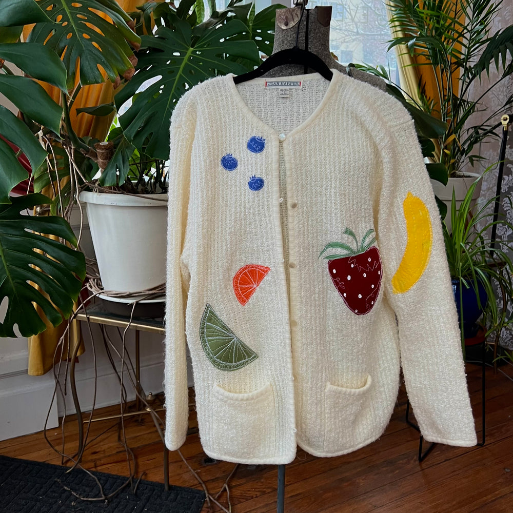 
                      
                        Fruit cardigan
                      
                    