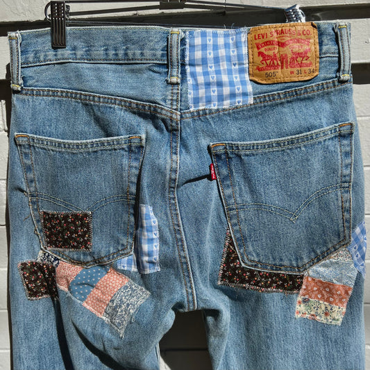 Patchwork Levi’s - Magg's Rags 