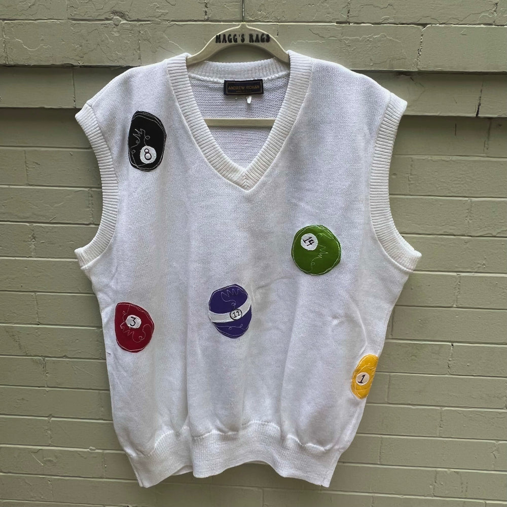 
                      
                        Pool-ball sweater vest
                      
                    