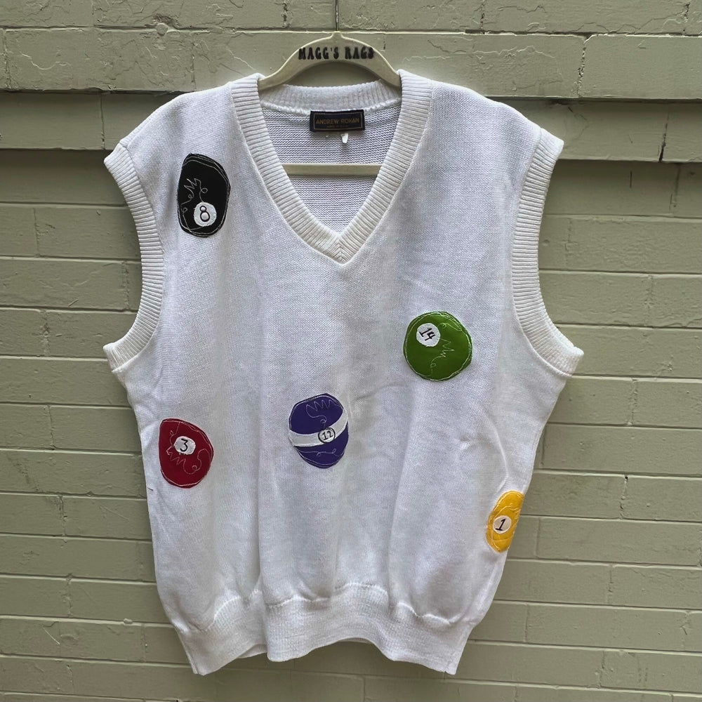 Pool-ball sweater vest