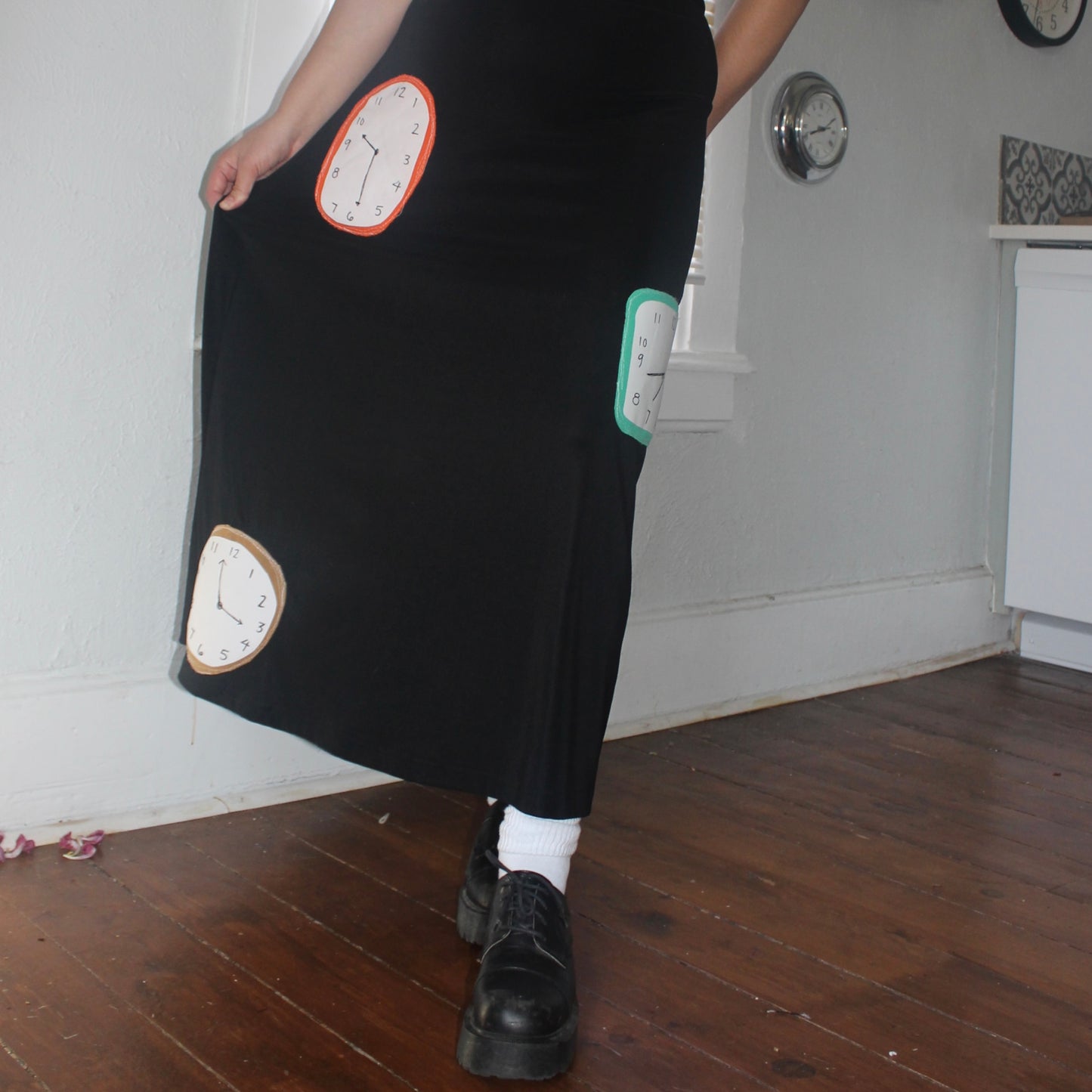 Clock maxi skirt(medium)