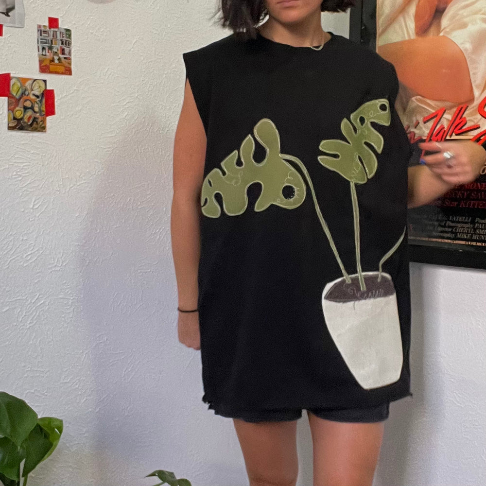 Monstera t-shirt dress