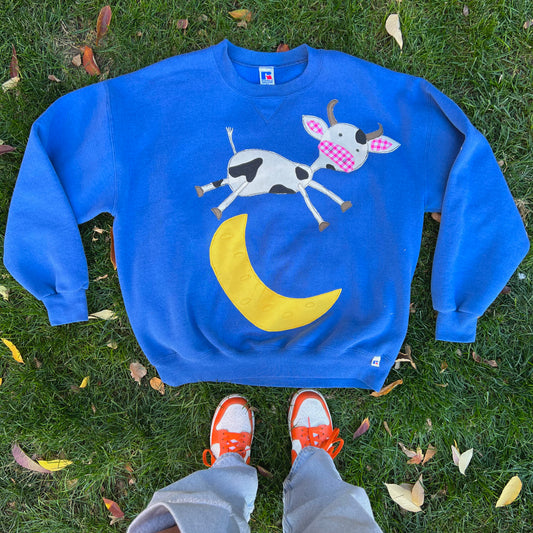 The cow jumped over the moon crew - Magg's Rags 