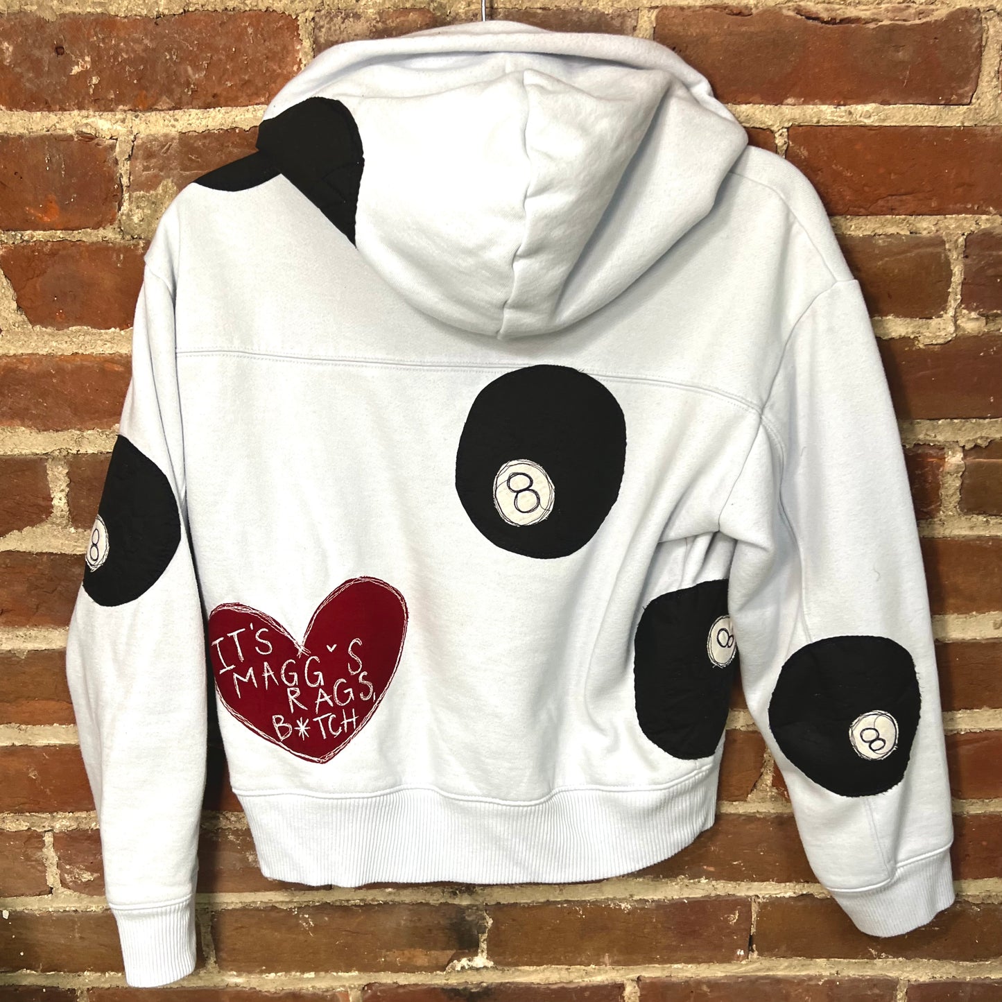 All over 8 ball hoodie