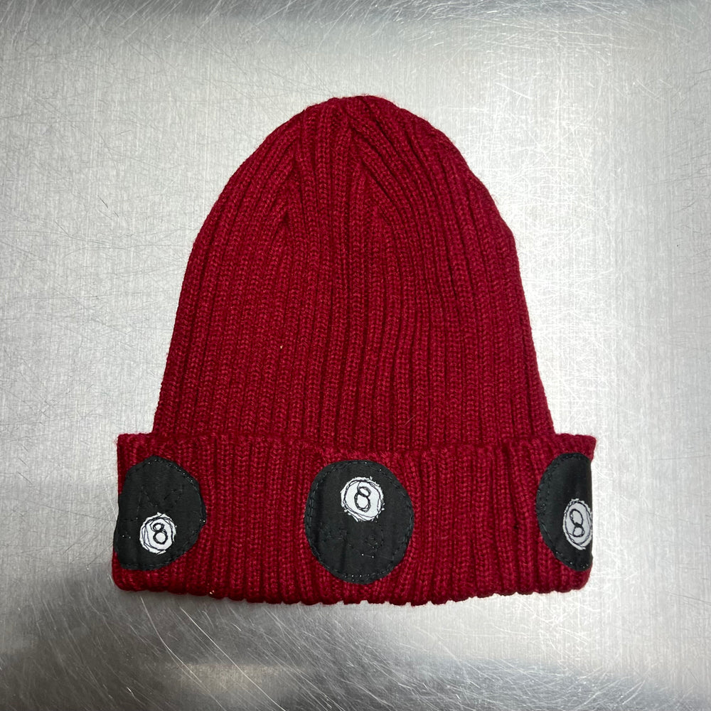 Red 8 ball beanie