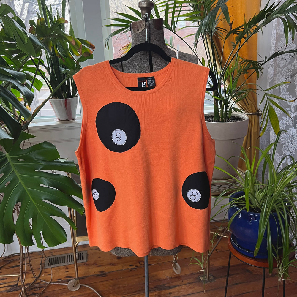 Orange 8 ball vest