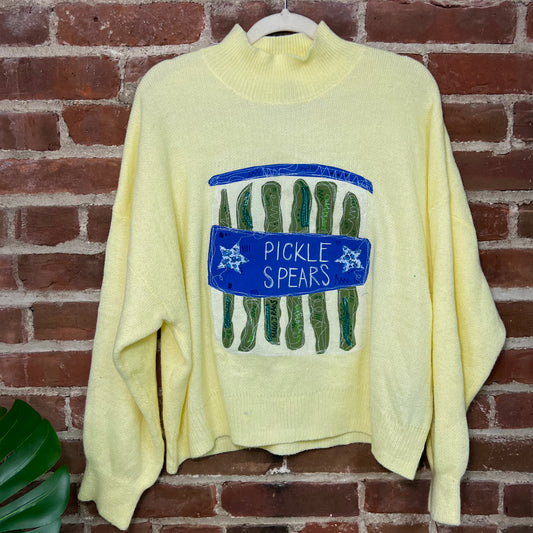 Pickle spears cowl neck sweater