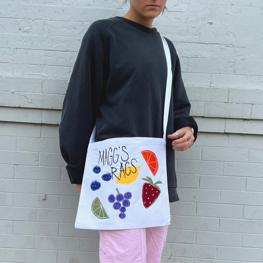 Fruit salad messenger bag - Magg's Rags 