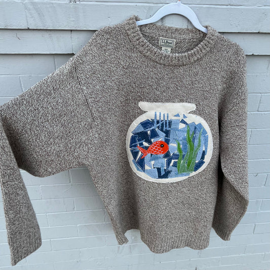 Fish bowl knit sweater - Magg's Rags 